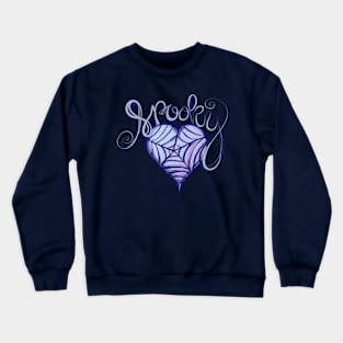 Spooky Spider Web Heart Crewneck Sweatshirt